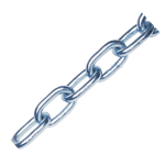 8mm 42x17mm Welded Loop Chain 10M length * HDG GALV *