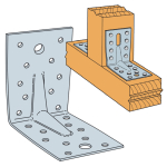 150x150mm Heavy Duty HDG Universal Angle Brackets