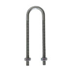 M6x20nb U Bolt BZP 3/4" 27mm ID Extended c/w 2xNuts