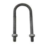 M10x32nb U Bolt HDG 1.1/4" 45mm ID Extended c/w 2xNuts