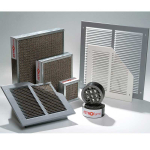 350x350 Square Fire Grille With Face Plate - Intumescent