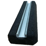 Low Profile Rubber Support Foot With Strut 250x130x50mm
