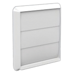 White Gravity Outlet For 150mm Round Plastic Duct