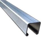41x41mm Deep Plain Channel 3m 2.5mm Gauge HDG