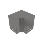 50x50mm 90deg Inside Lid Galv Trunking Gusset Bend