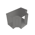75x50mm Galv Trunking Tee Gusset Inside Lid
