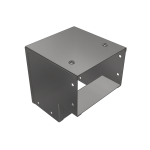 50x50mm 90deg Outside Lid Galv Trunking Sharp Bend