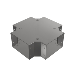 100x100mm Intersection Top Lid Galv Trunking Gusset Fourway