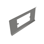 300mm Wide Twin Socket Plate For Galv Trunking