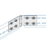 150mm Horiz Couplers *5* Unistrut U15 Cable Ladder HDG
