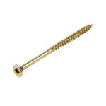 4.0x70mm CSK Premium Square Drive Woodscrews Gold Finish