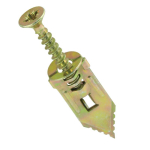 Hammer-in Plasterboard Fixings 4x30 Yellow Passivated