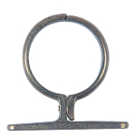 2" Iron Pipe Ring Screw On HDG (62mm OD)