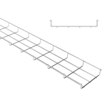 Marco 30 x 400mm Standard Cable Basket Wire Tray EZ 3mtr