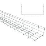 Marco 106 x 300mm Standard Cable Basket Wire Tray EZ 3mtr