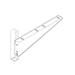 450mm Cable Tray Canteliver Arm (Size 455x125mm) PG