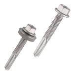5.5x65mm Hex S/Drill Screws Fine Heavy Steel - No Washer