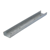 21mm Internal Channel Coupler c/w Fixings BZP 305x41mm P1219