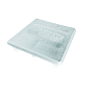 41x41mm White End Cap For Deep Channel with KF Logo