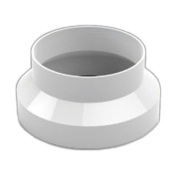 125mm to 100mm Round Pipe Plastic Duct Straight Reducer