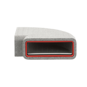 204x60mm Self-Seal 90deg Elbow Thermal Ducting Horizonal Bend