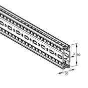 SiFramo Beam Section 80 x 30 6mtr