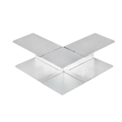 50x50mm Outside Lid Bend 90deg For Lighting Trunking