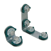 BIS RapidRail WM0-35 Short 2-Hole Angle Connecter 90 BZP