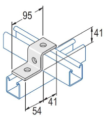 Unistrut Channel Z Shaped Fittings