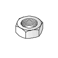 Unistrut Hex Nuts - ZP