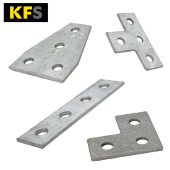 KFS Channel Flat Fitting Bracketry - Hot Dipped Galvanised
