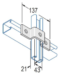 Unistrut Channel U Shaped Fittings