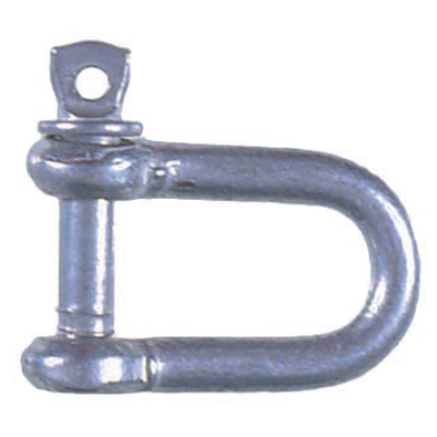6mm 25x13mm D Shackles BZP FAICHDS60 PACK OF 4