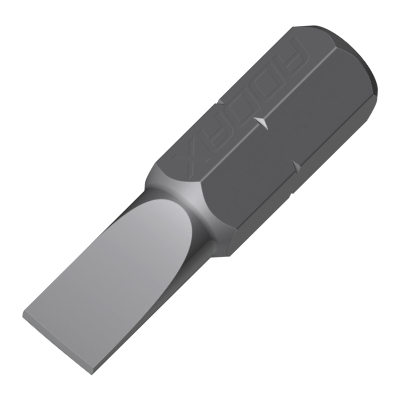 6.0x1.0x25mm SLT Driver Bit slotted impact 1/4 hex