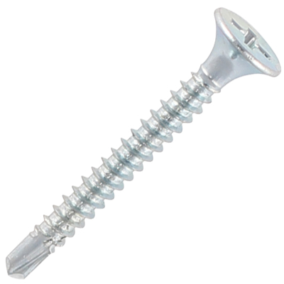 3.5x55mm BZP Drywall Screws Self Drilling Fine Thread