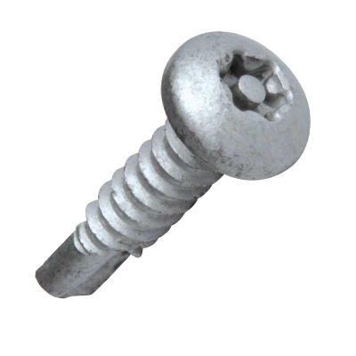 10x2Inch Pan 6Lobe Pin DP Coated 2W Self Drill Security Screws