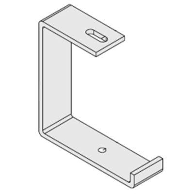 100mm C Hanging Bracket HDG For Cable Tray
