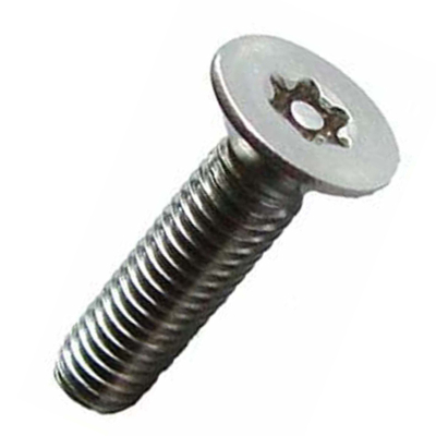 M6x50mm CSK S/S A2 6 Lobe Pin Security Machine Screws 2 Way