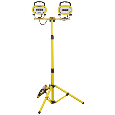 LED Site Light c/w Telescopic Tripod 110v 40W - TWIN LIGHT