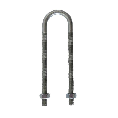 M6x15nb U Bolt BZP 1/2Inch 21mm ID Extended c/w 2xNuts