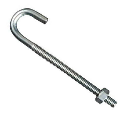 M10x200mm Hook Bolts & Nuts BZP