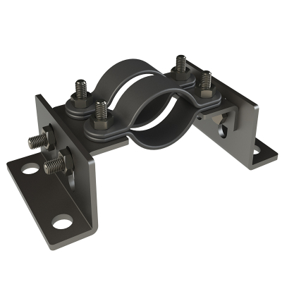 20nb Adjustable Anchor Bracket 2xSplit Band & Cleats Black PC