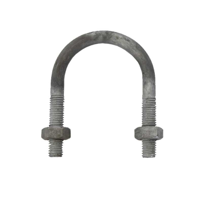 M12x150nb U Bolt HDG 6Inch 170mm ID Standard c/w 2xNuts