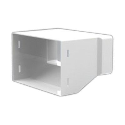 220x90 to Double Airbrick Plastic Duct Straight Adaptor