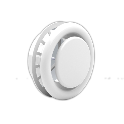 125mm Round Ceiling Diffuser For Plastic Duct w/Fixing Ring