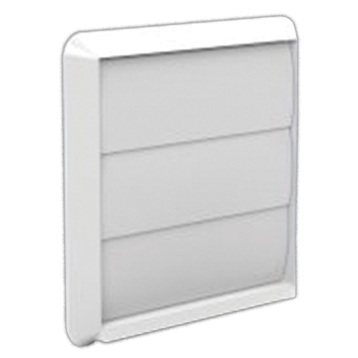 White Gravity Outlet For 150mm Round Plastic Duct