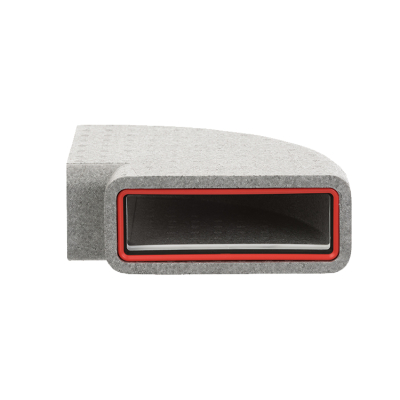 204x60mm Self-Seal 90deg Elbow Thermal Ducting Horizonal Bend