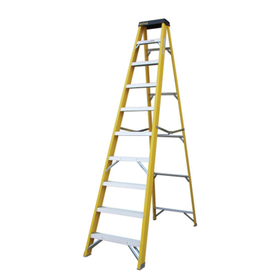 10 Tread Fibreglass Steps 14kg (9 Steps + Top) 2.7mtr Open