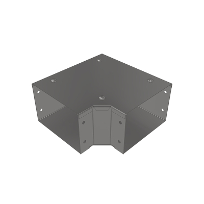 75x75mm 90deg Top Lid Galv Trunking Gusset Bend