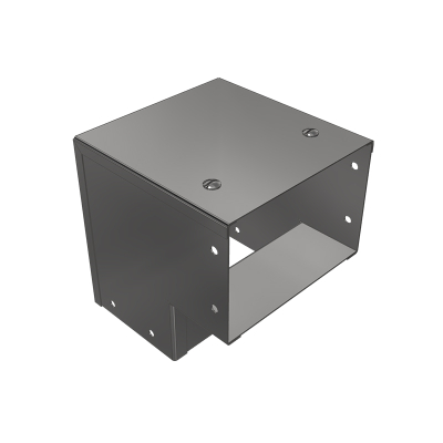 50x50mm 90deg Outside Lid Galv Trunking Sharp Bend